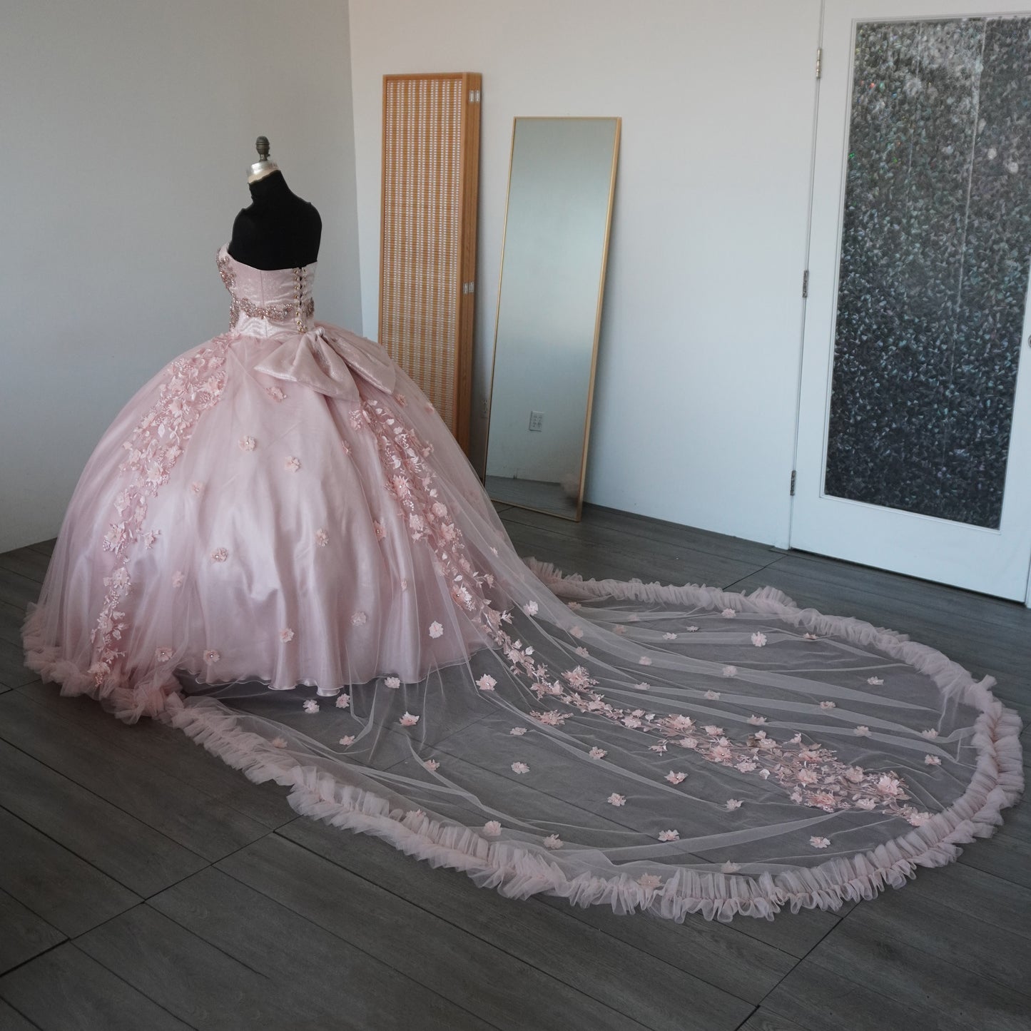 Champagne Pink Quinceanera Dress