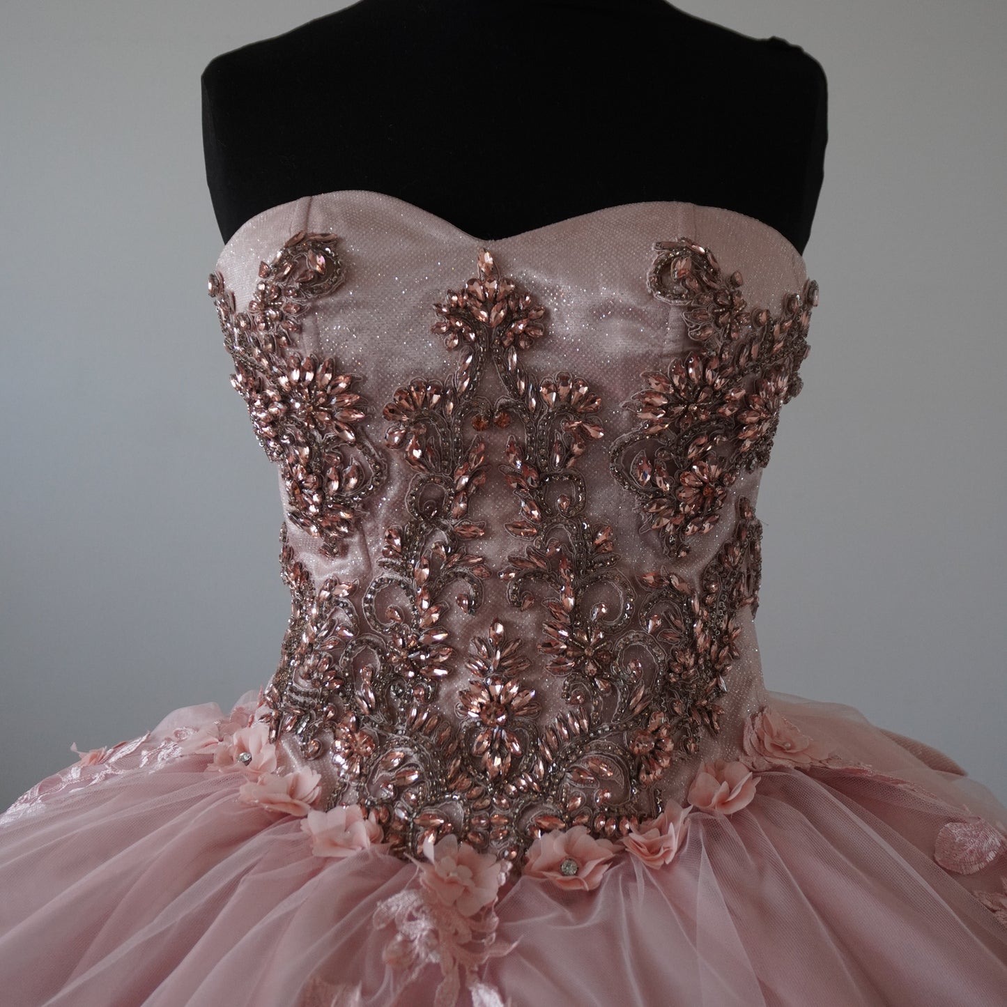 Champagne Pink Quinceanera Dress