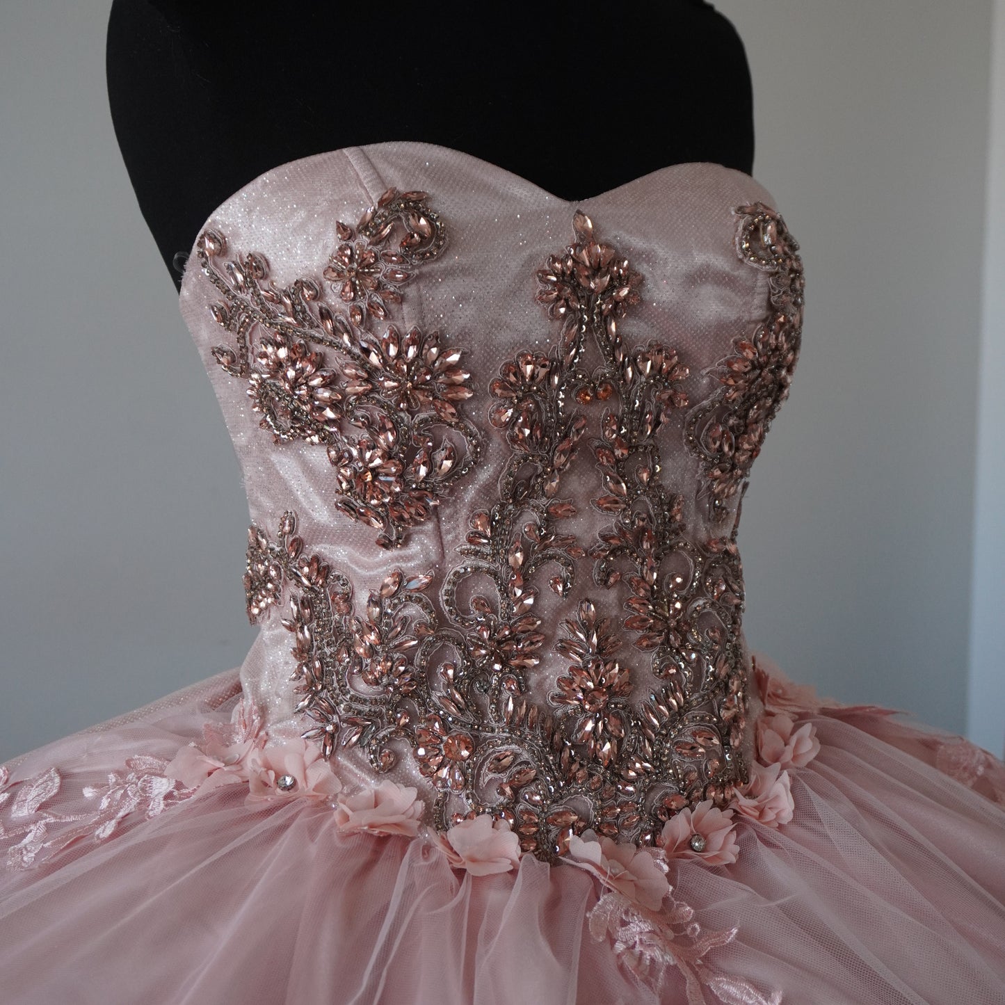 Champagne Pink Quinceanera Dress