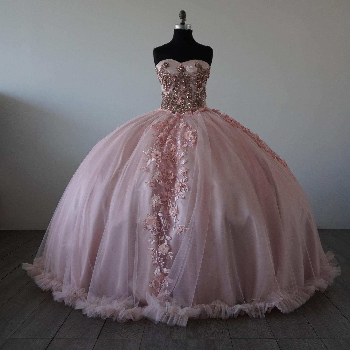 Champagne Pink Quinceanera Dress