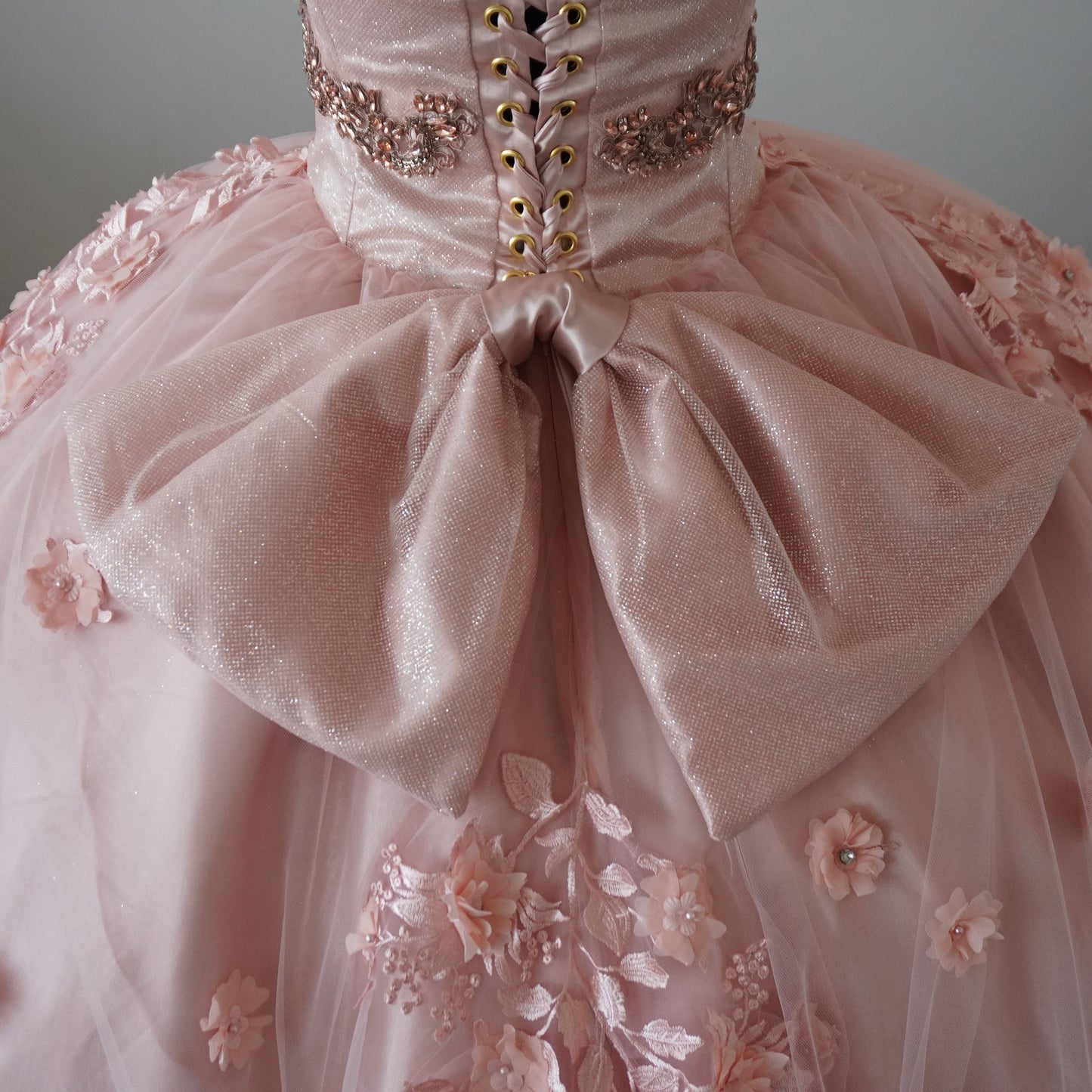 Champagne Pink Quinceanera Dress
