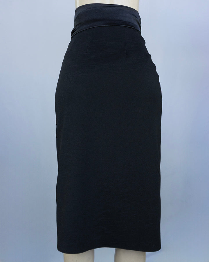 Side Tie Wrap Maxi Skirt