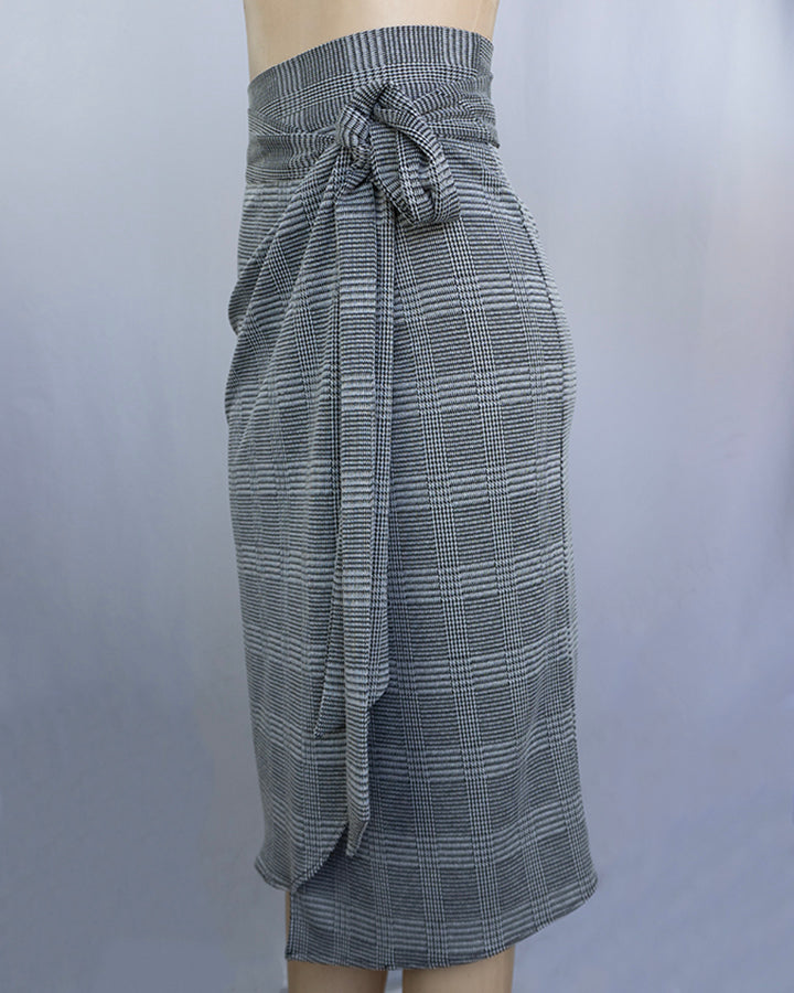 Side Tie Wrap Maxi Skirt